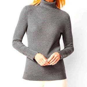 Talbots Charcoal Grey Turtleneck Sweater XL